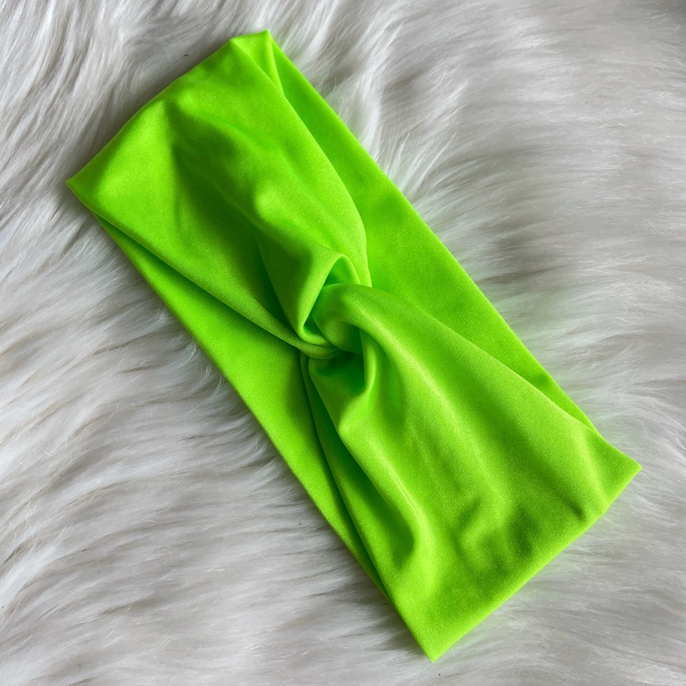 Neon Green Turban Fitband| Turban Headbands